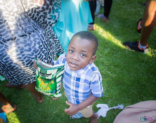 Even young kids were at the concert.